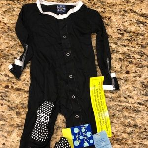 Midnight Kickee Footie